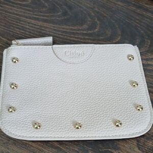 Chloé Parfums Pink  Studded Pouch NWOT